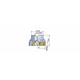 TFM90AN-R-16 90° Face mills with 4 helical cutting edges of double-sided inserts AN 16 - Big-tools Industrial Supply Tools for Metal Cutting